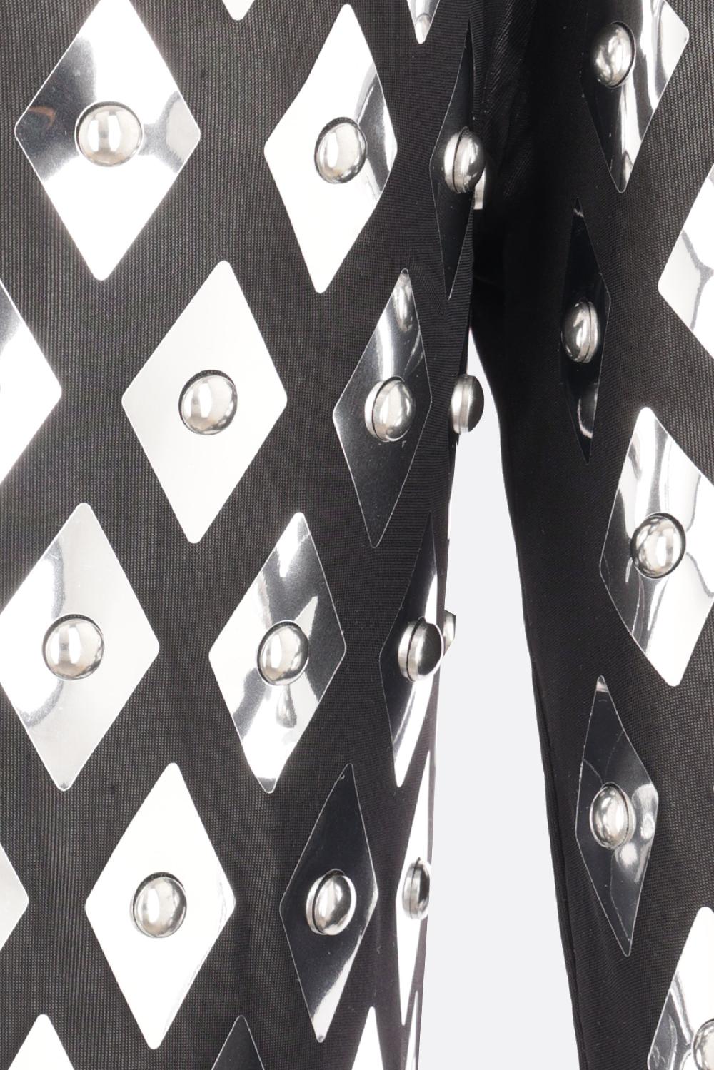 RABANNE Miniabito In Jersey Con Borchie