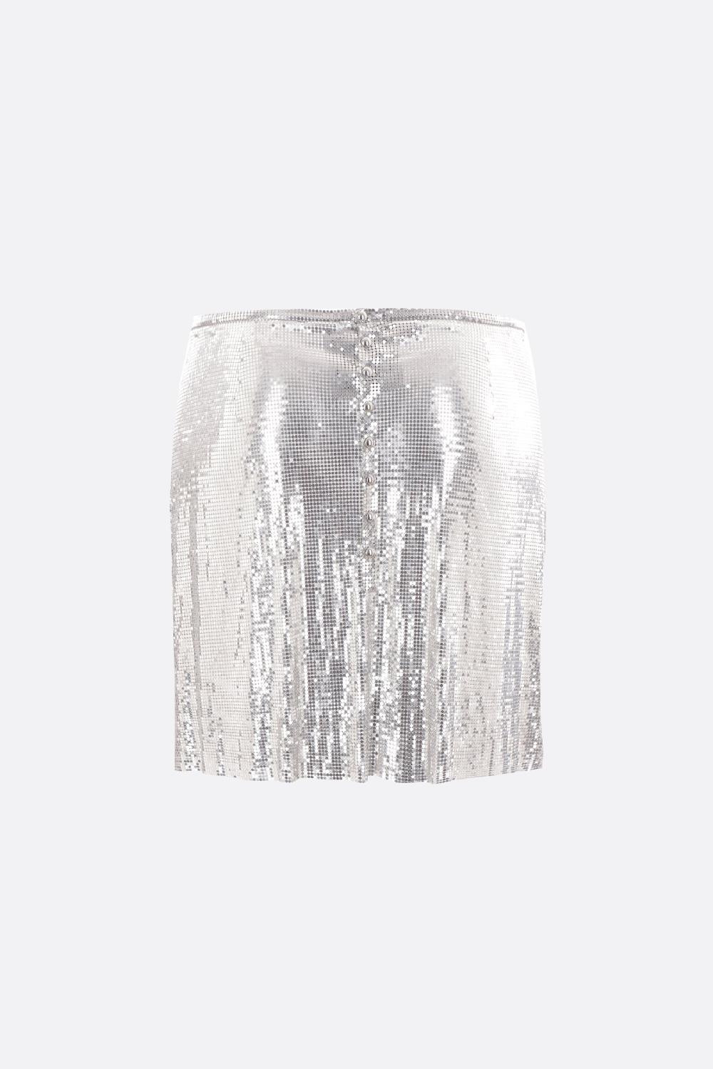 RABANNE Minigonna In Maglia Metallica