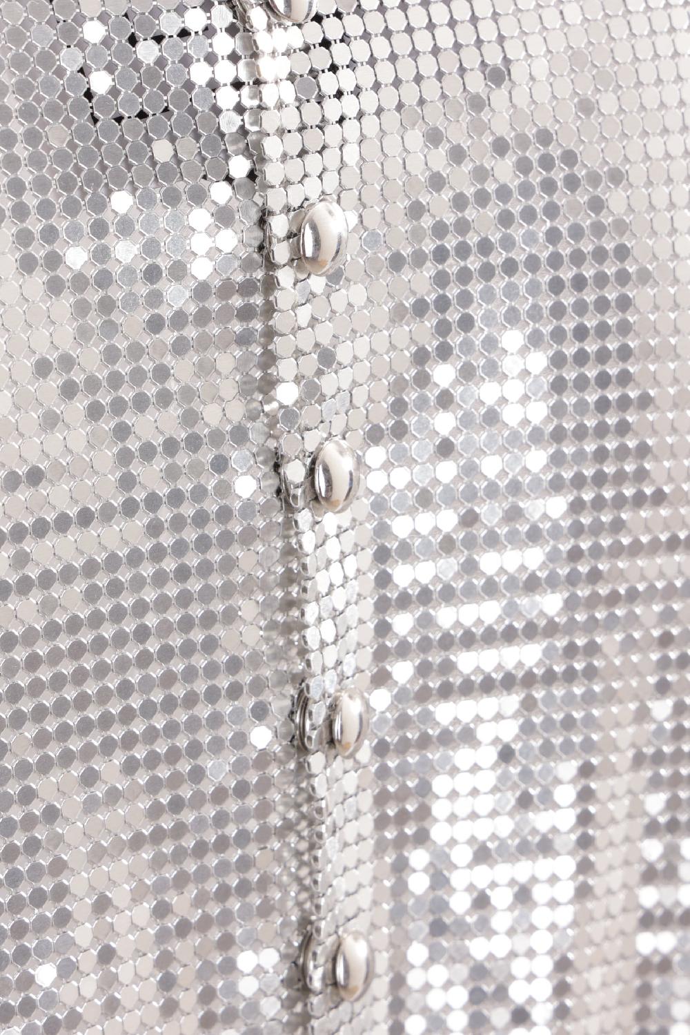 RABANNE Minigonna In Maglia Metallica