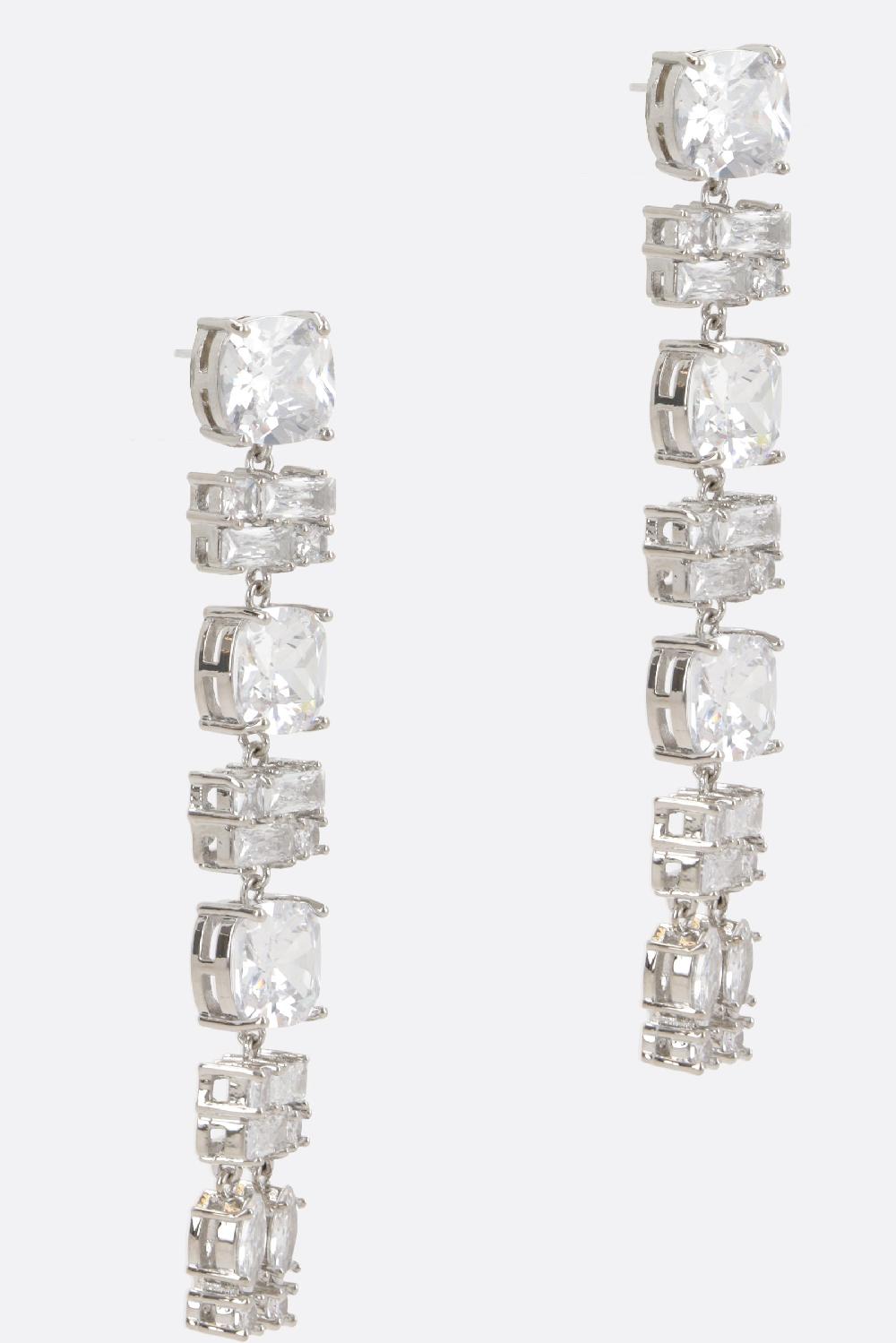 RABANNE Orecchini Pendenti In Ottone Con Cristalli