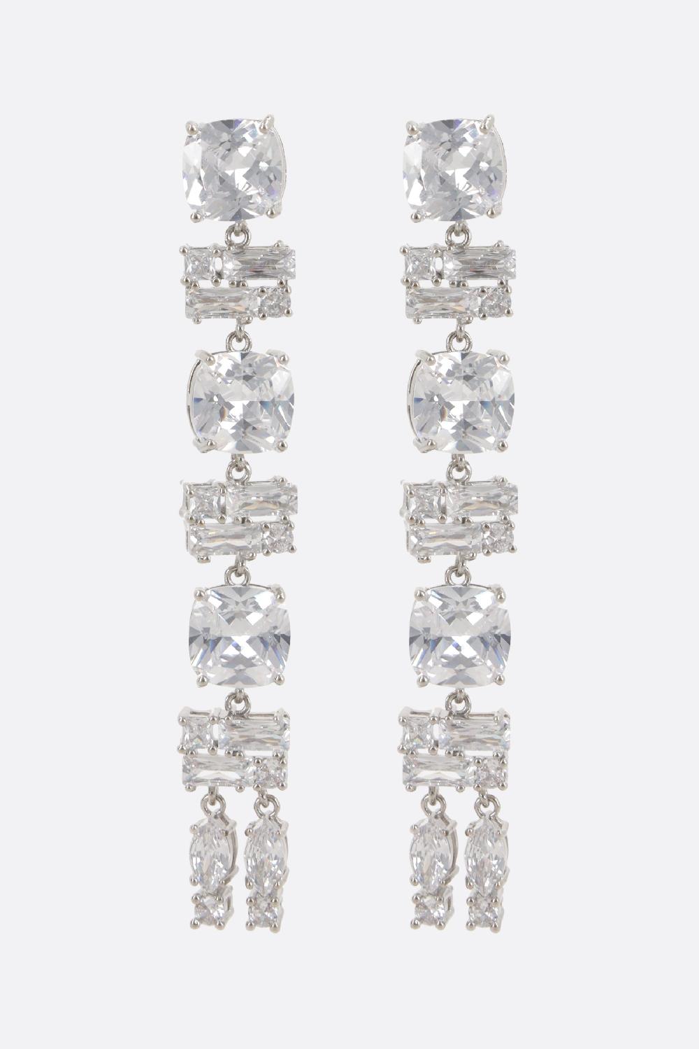 RABANNE Orecchini Pendenti In Ottone Con Cristalli