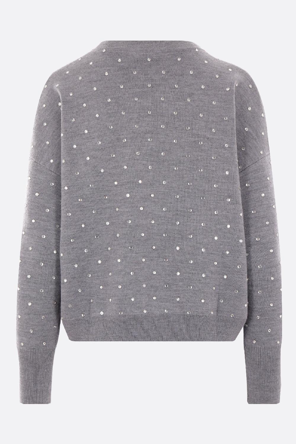 RABANNE Pullover In Misto Lana Con Cristalli