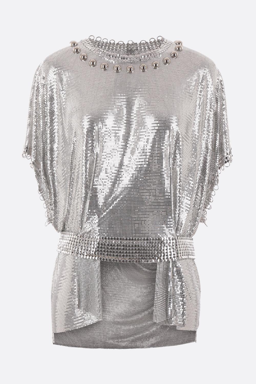 RABANNE top in maglia metallica