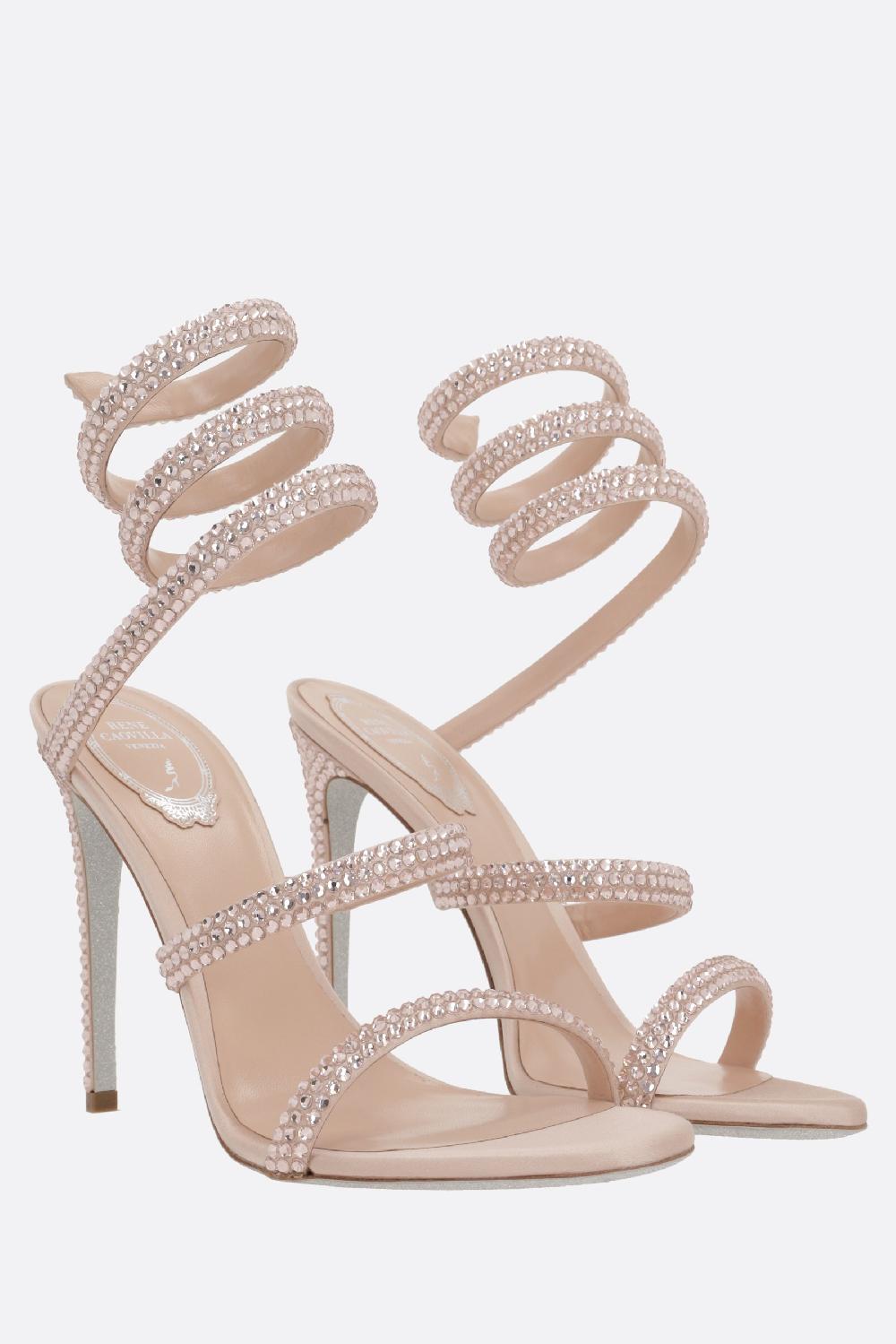 RENÉ CAOVILLA Sandalo Cleo In Raso Con Strass