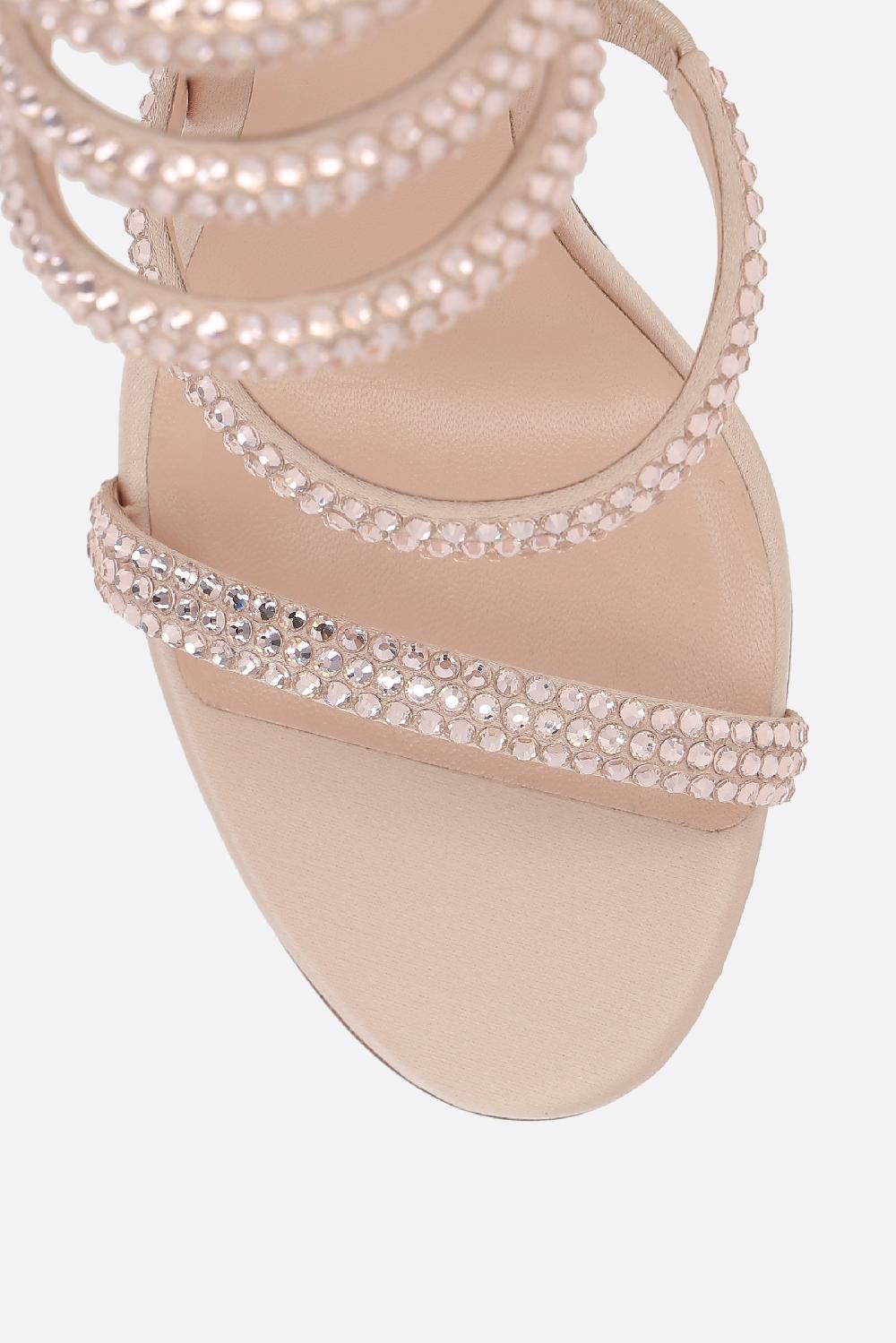 RENÉ CAOVILLA Sandalo Cleo In Raso Con Strass