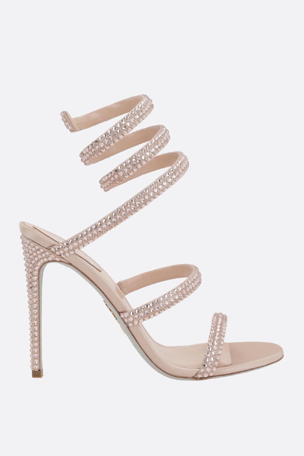 RENÉ CAOVILLA sandalo Cleo in raso con strass