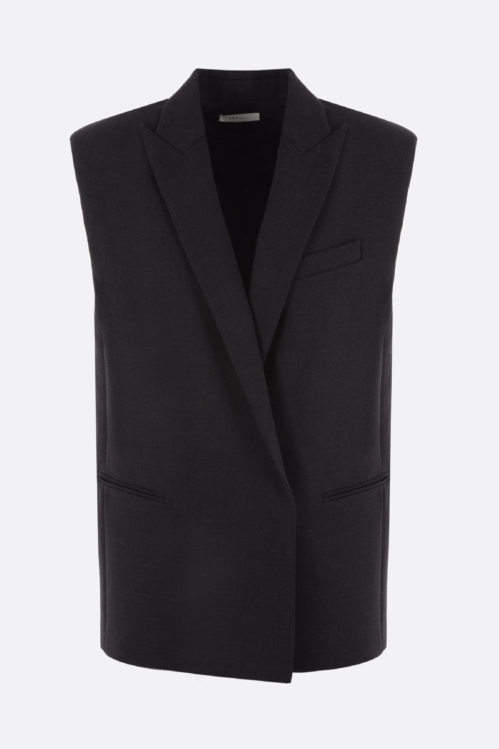 REV gilet oversize The Smith in lana