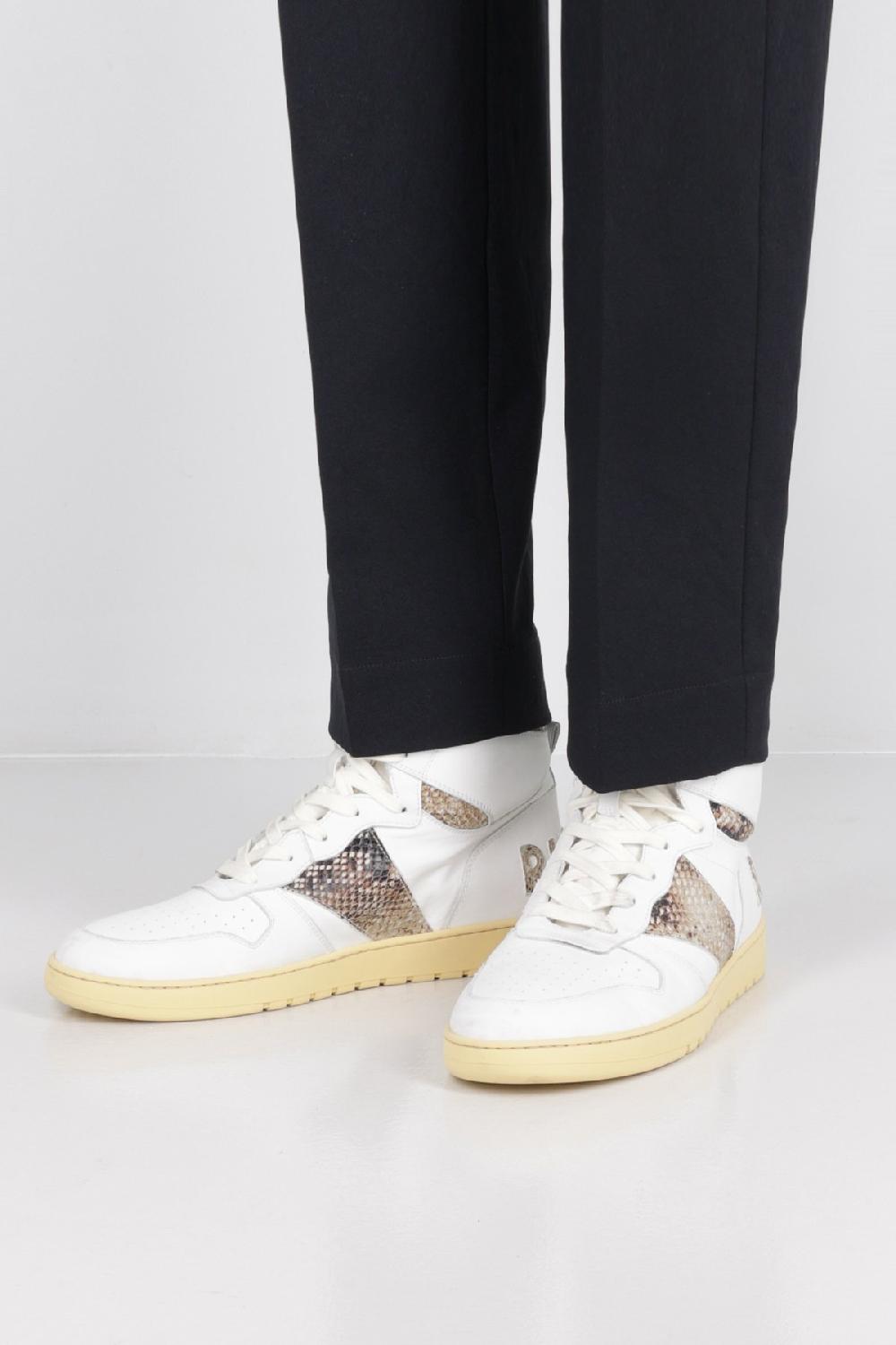 RHUDE Sneaker High-top Rhecess In Pelle Liscia