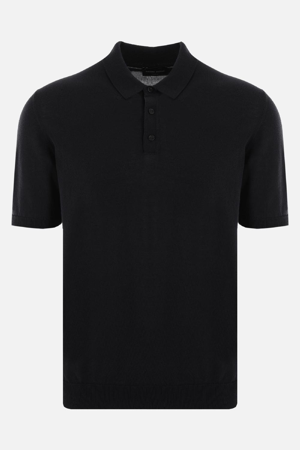 ROBERTO COLLINA polo in maglia di cotone