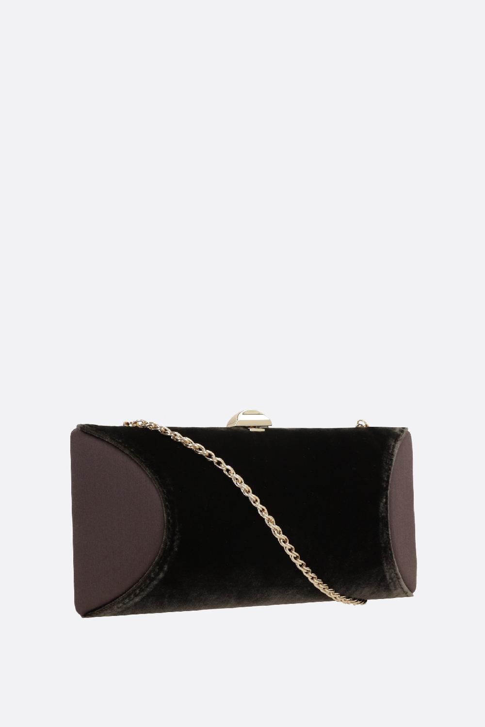 RODO Clutch Tube Plus In Velluto E Raso