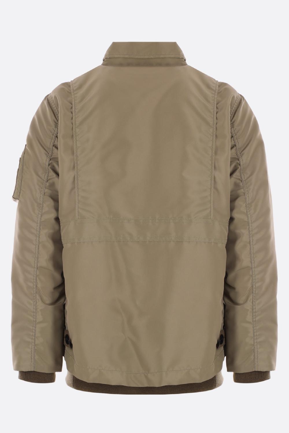 SACAI Bomber In Twill Di Nylon