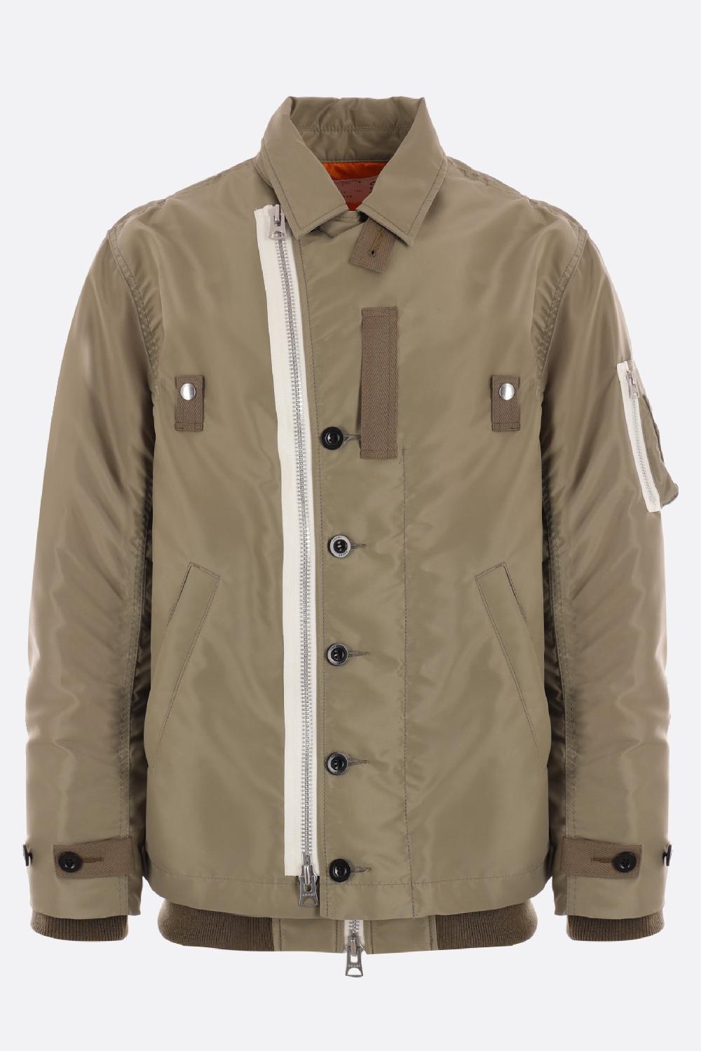 SACAI bomber in twill di nylon
