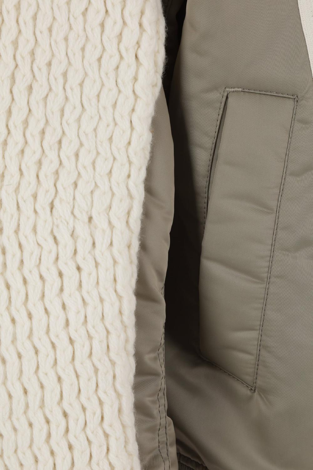 SACAI Giubbotto Bomber In Maglia E Nylon