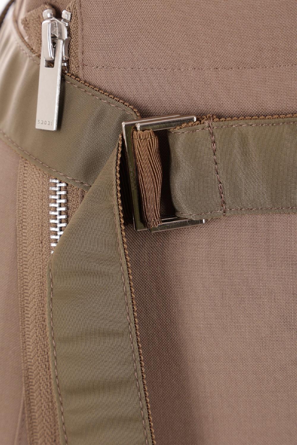 SACAI Gonna A Portafoglio In Misto Lana