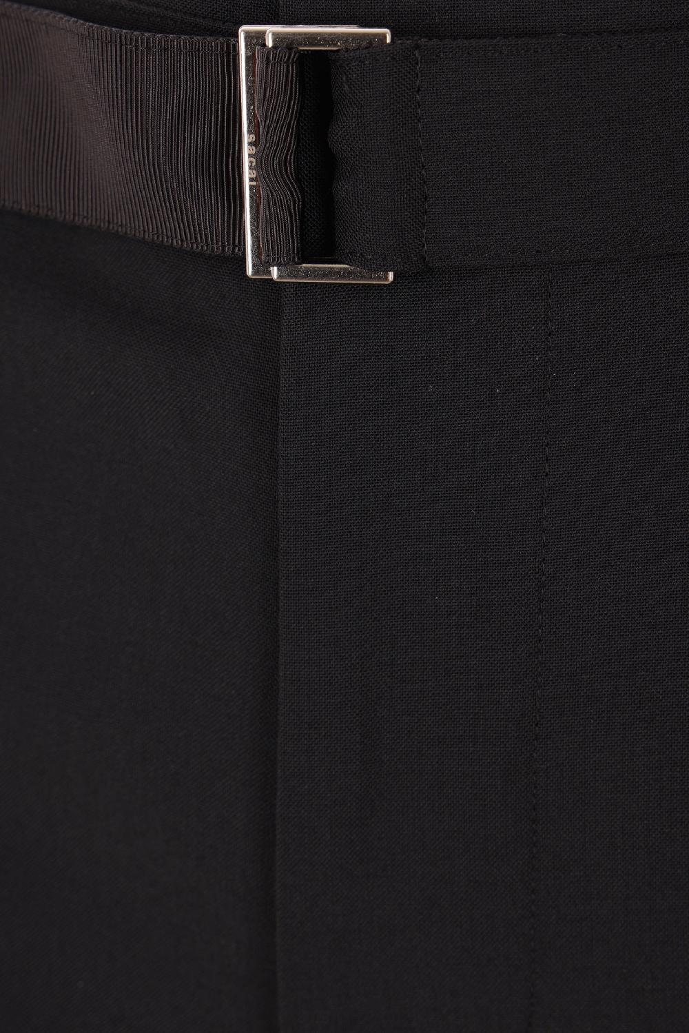 SACAI Pantalone Cargo In Misto Lana