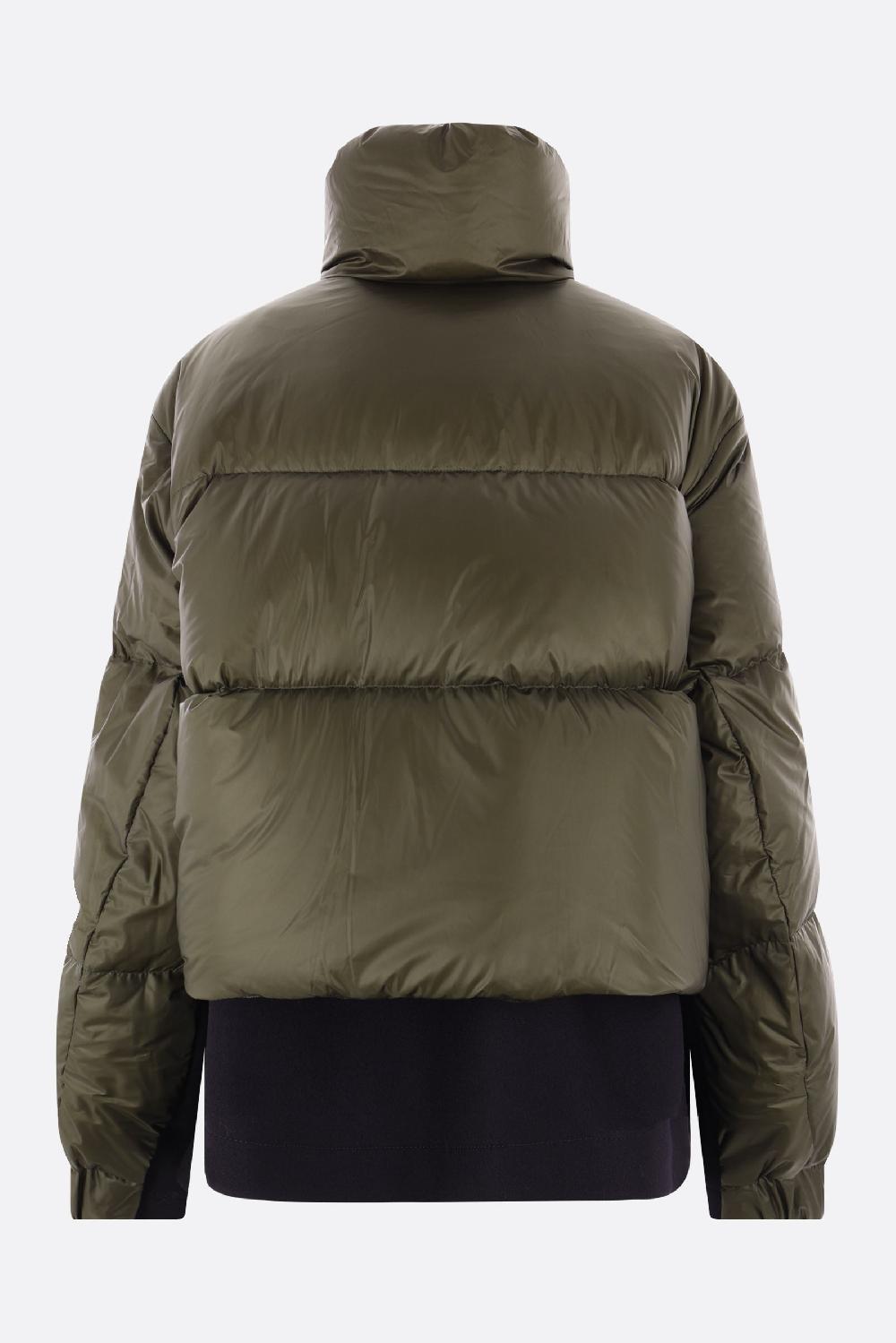 SACAI Piumino In Nylon E Lana