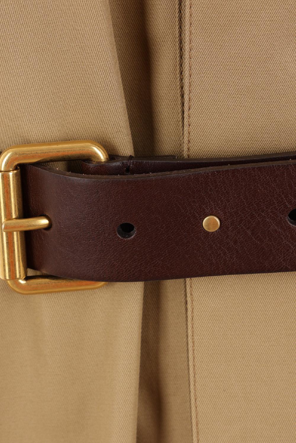 SAINT LAURENT Abito Corto In Twill Di Cotone