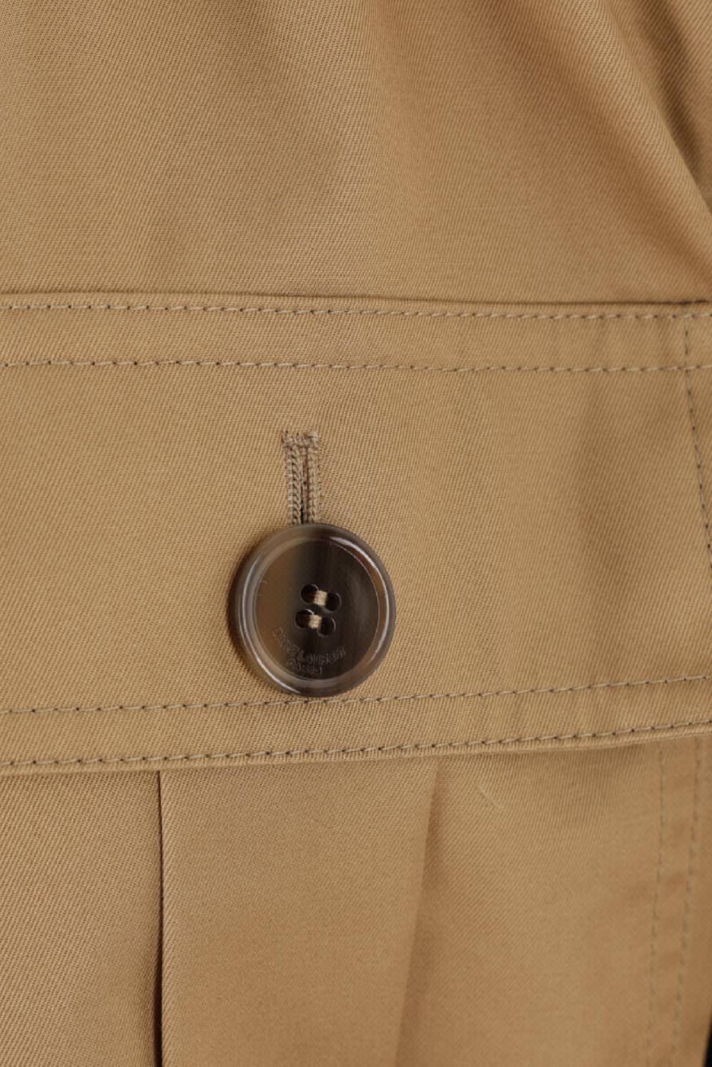 SAINT LAURENT Abito Saharienne In Twill