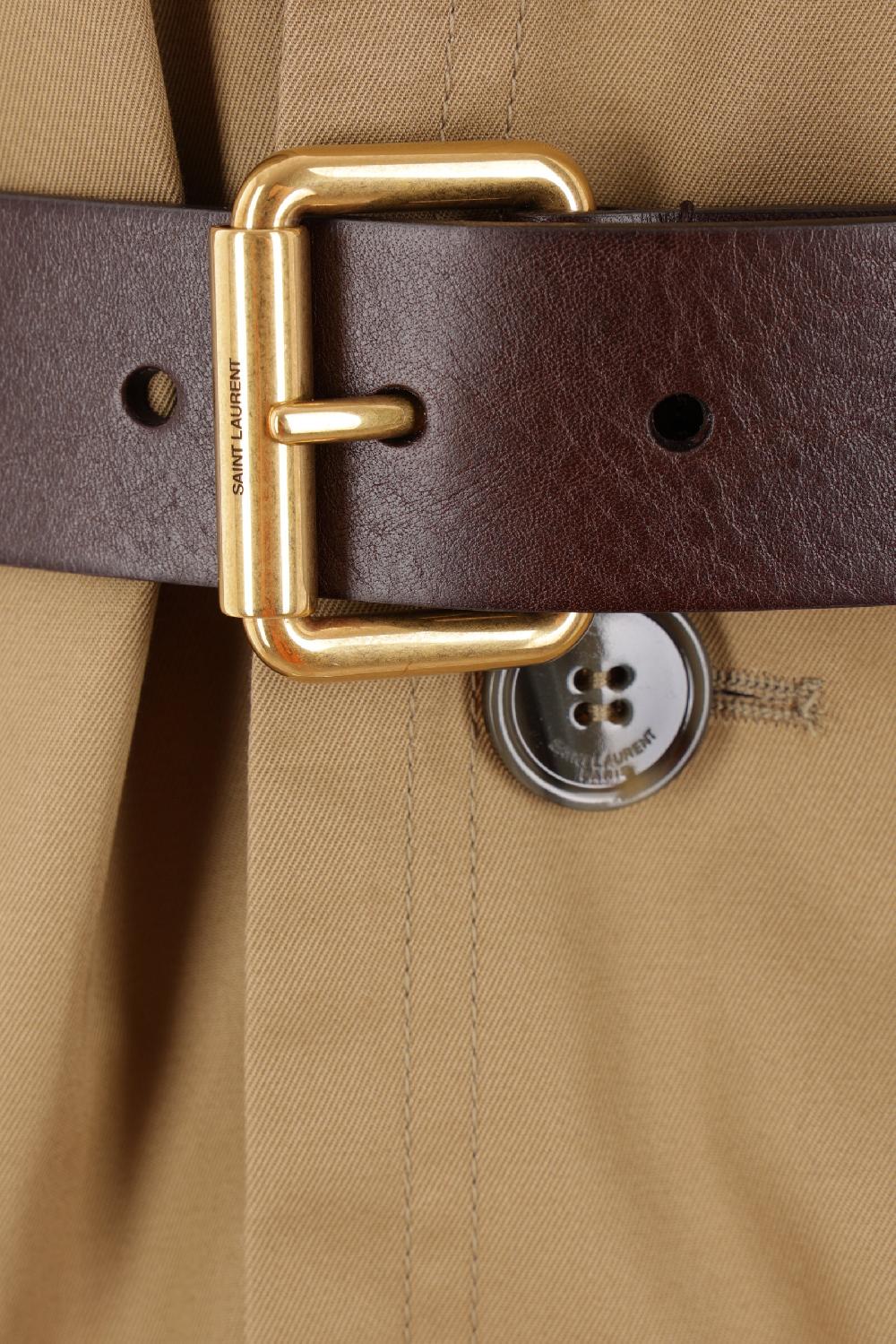 SAINT LAURENT Abito Saharienne In Twill