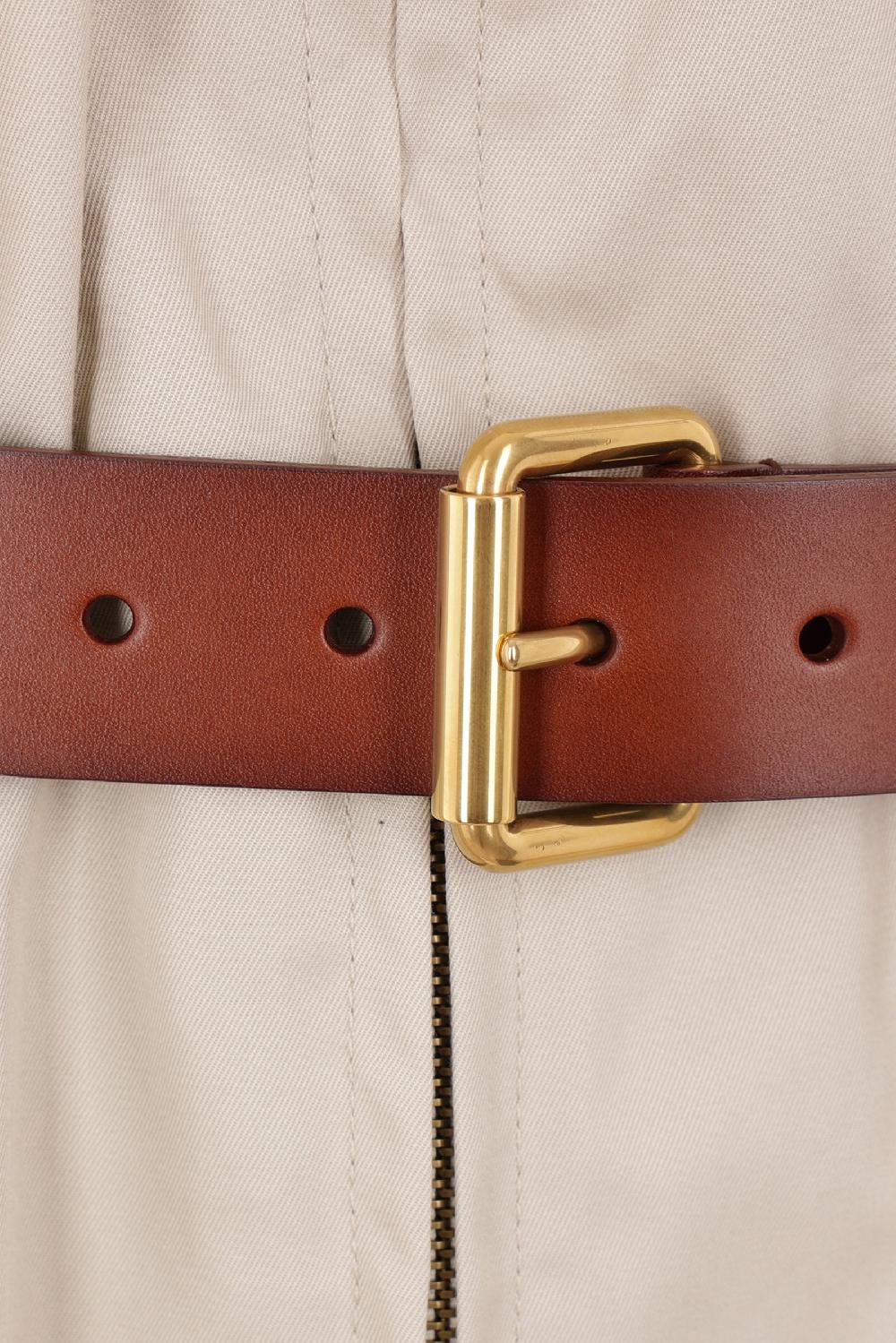 SAINT LAURENT Abito Saharienne In Twill