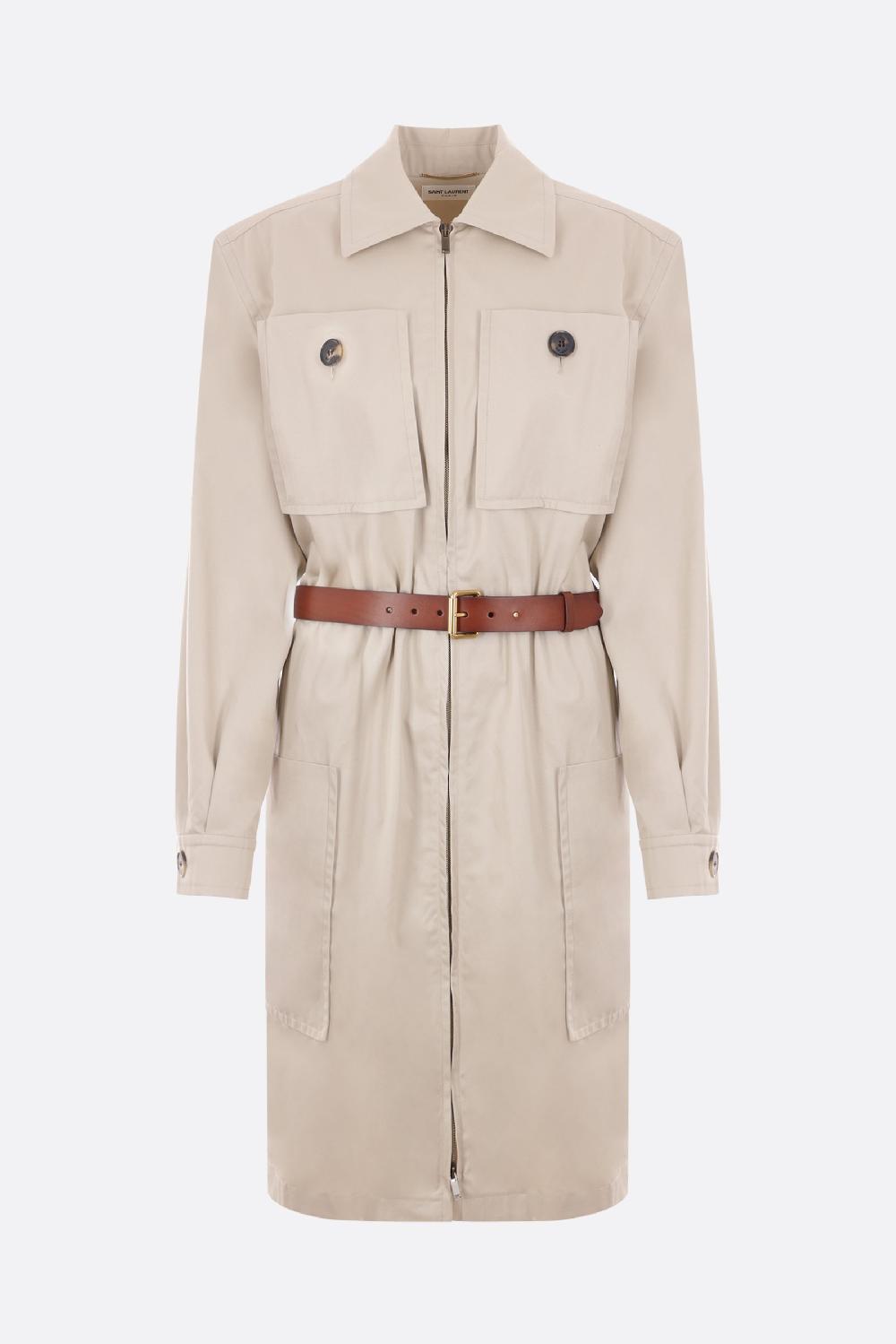 SAINT LAURENT abito saharienne in twill