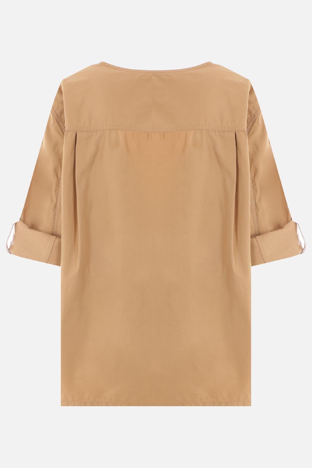 SAINT LAURENT Blusa Henley In Twill