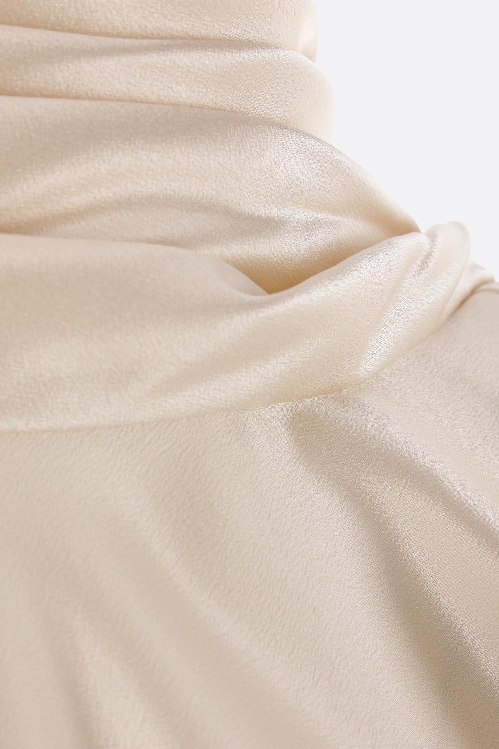 SAINT LAURENT Blusa In Envers Satin