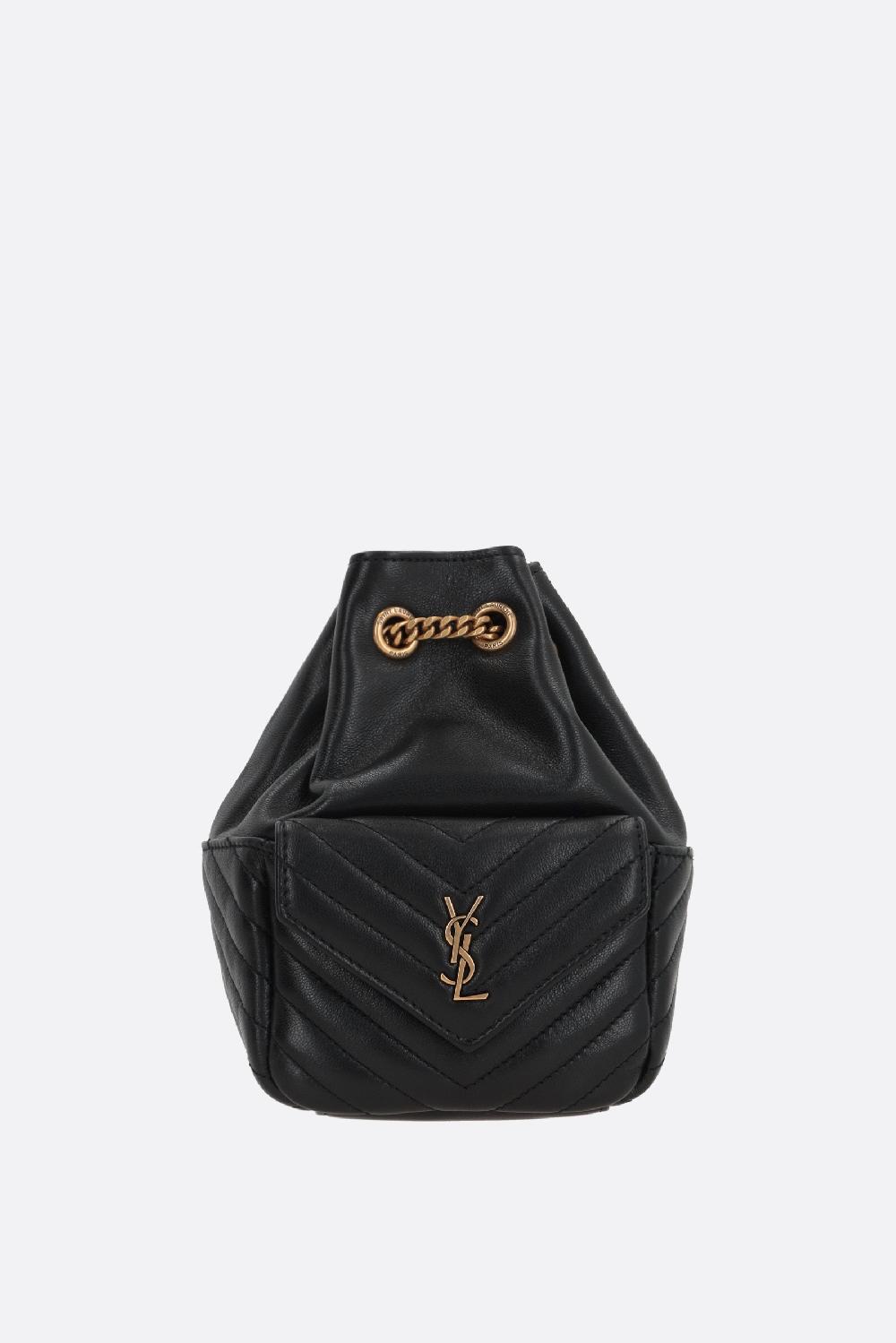 SAINT LAURENT borsa a secchiello Joe mini in nappa