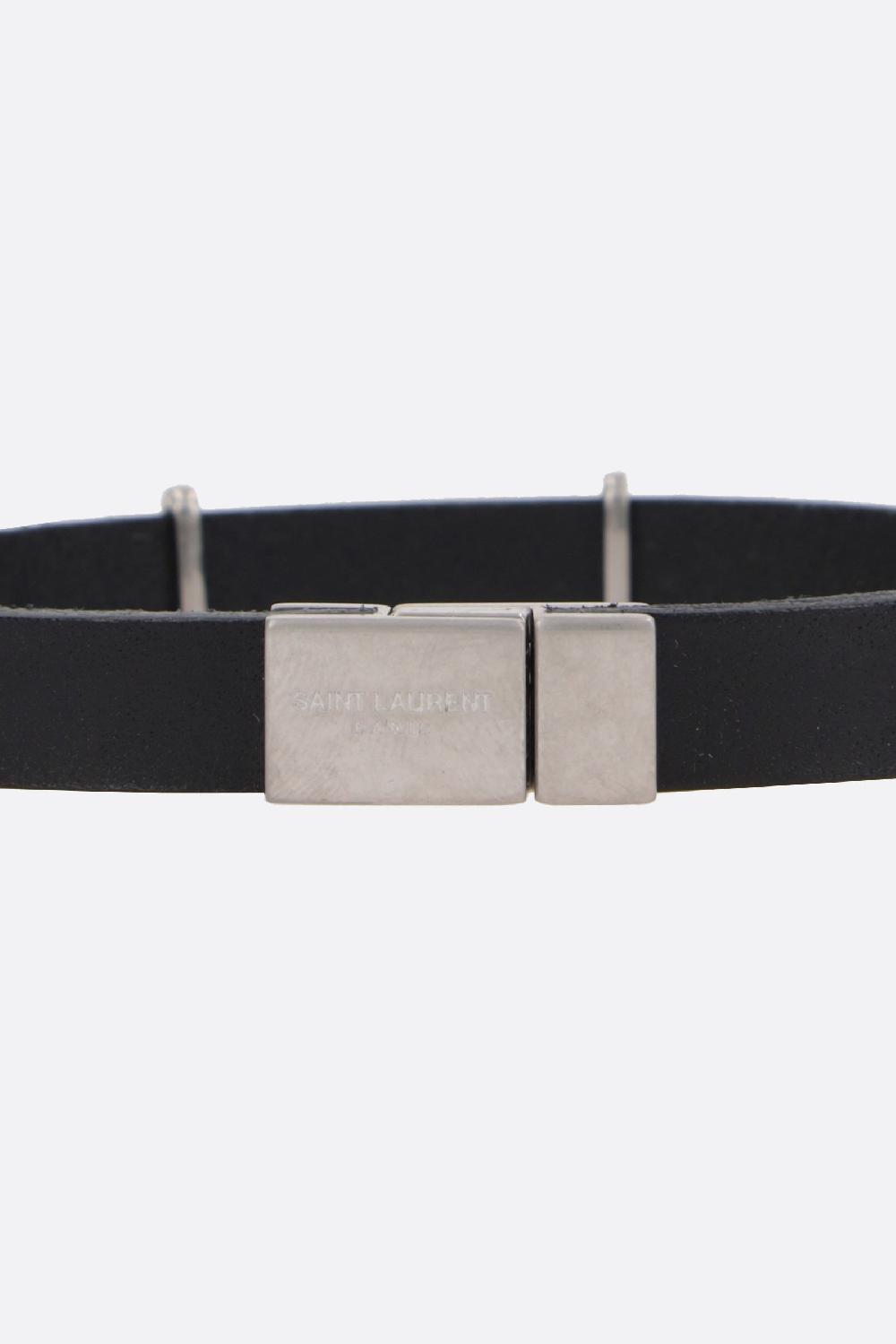 SAINT LAURENT Bracciale Opyum In Pelle Liscia