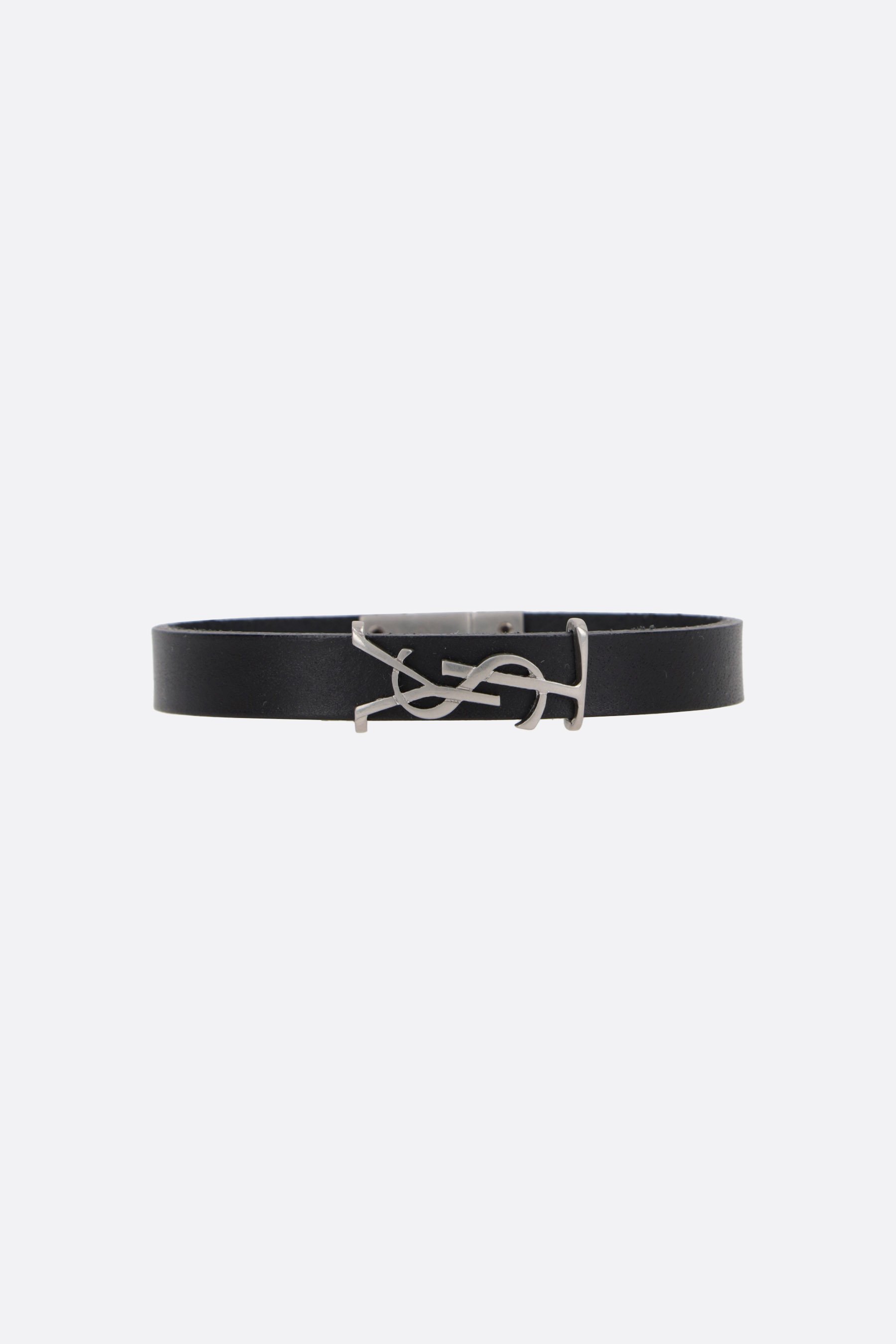 SAINT LAURENT bracciale Opyum in pelle liscia