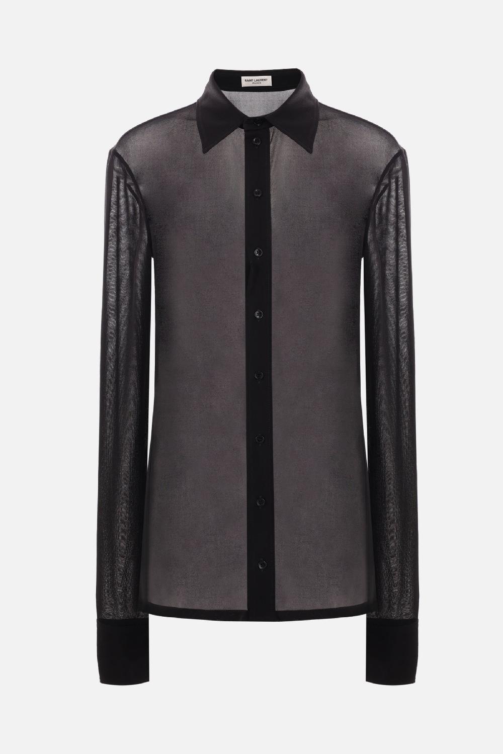 SAINT LAURENT camicia in jersey crepe