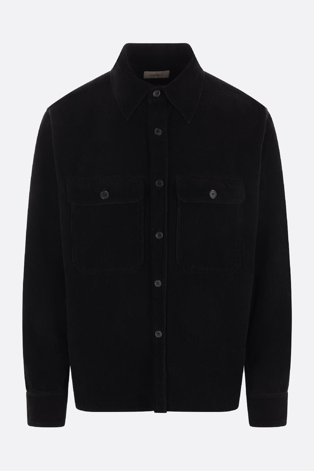 SAINT LAURENT camicia in velluto a coste