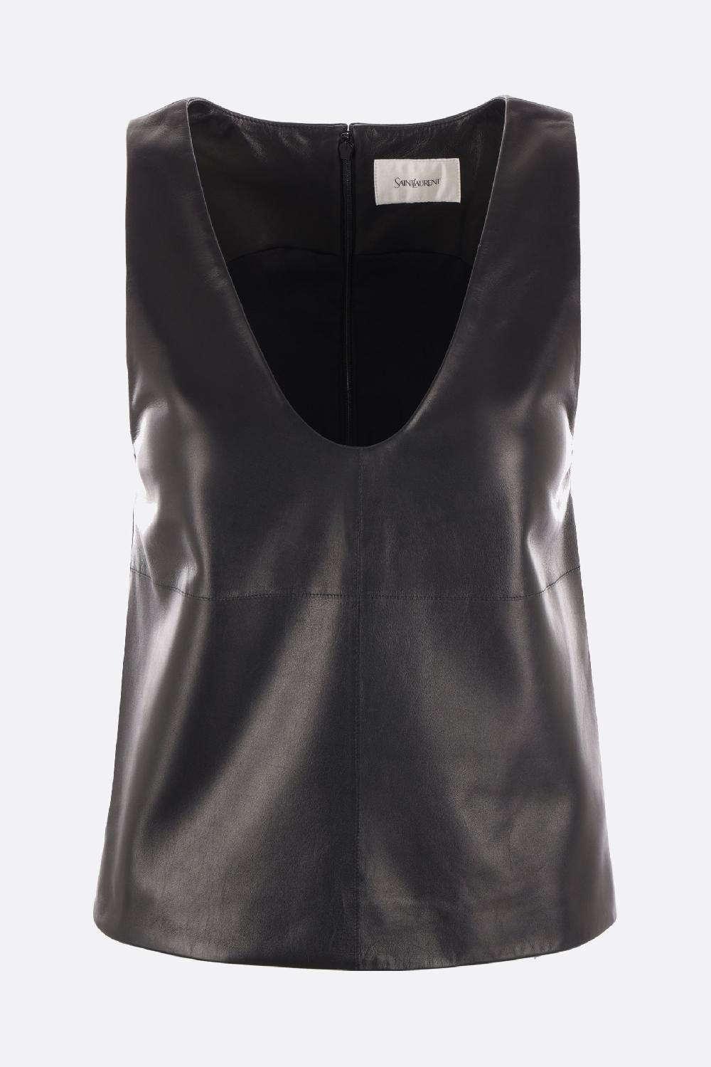 SAINT LAURENT Canotta In Nappa