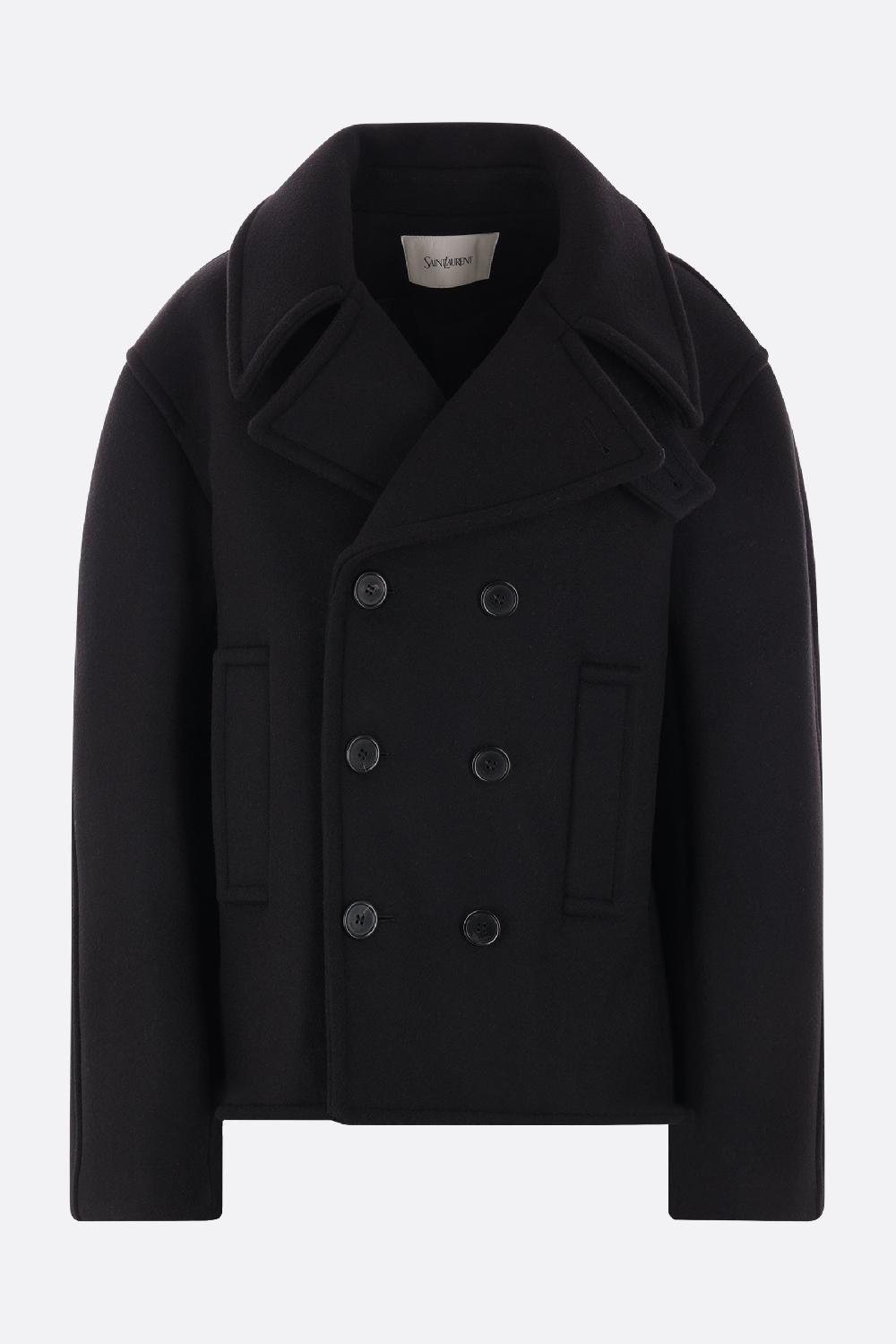 SAINT LAURENT cappotto oversize in lana