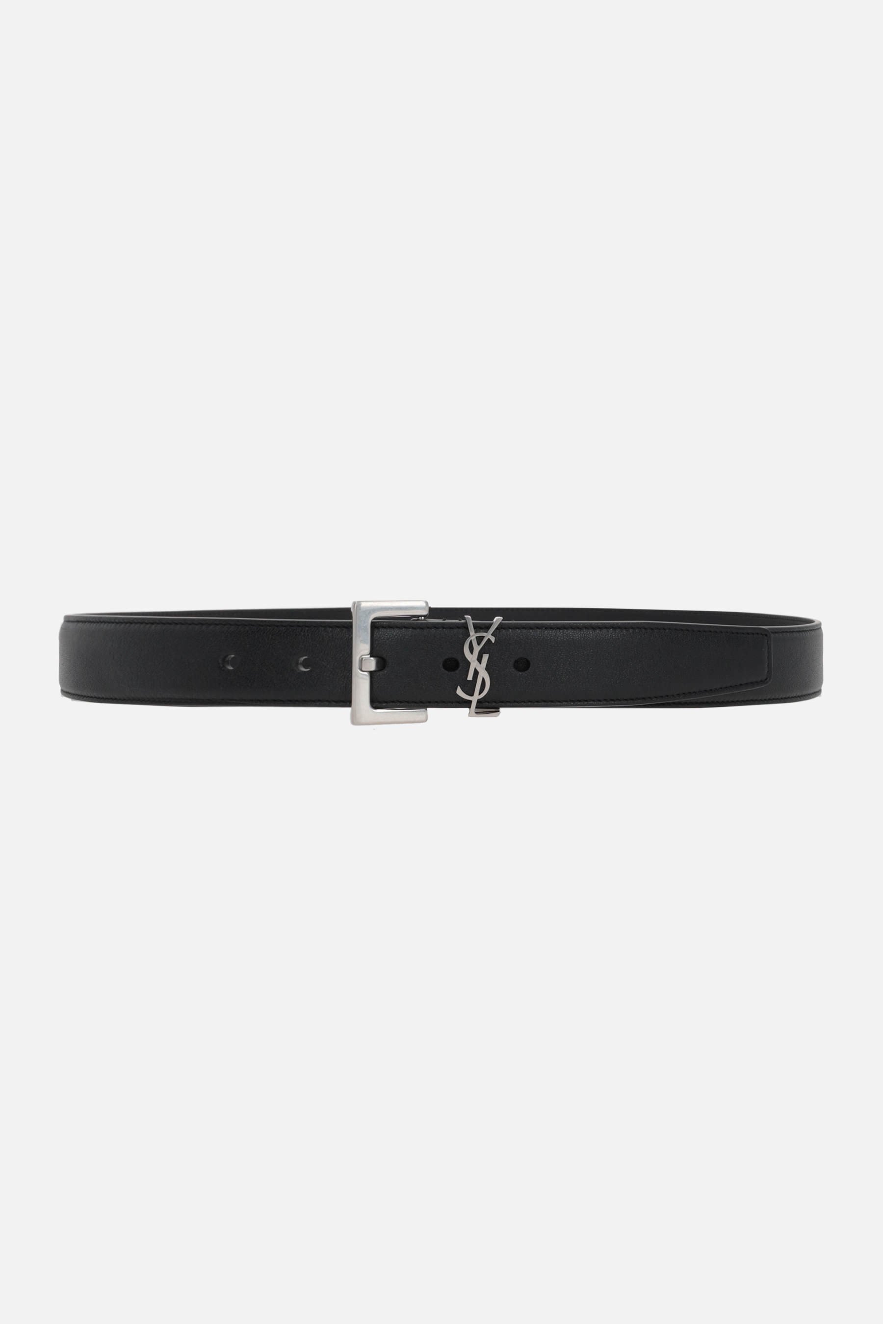 SAINT LAURENT cintura Cassandre in nappa