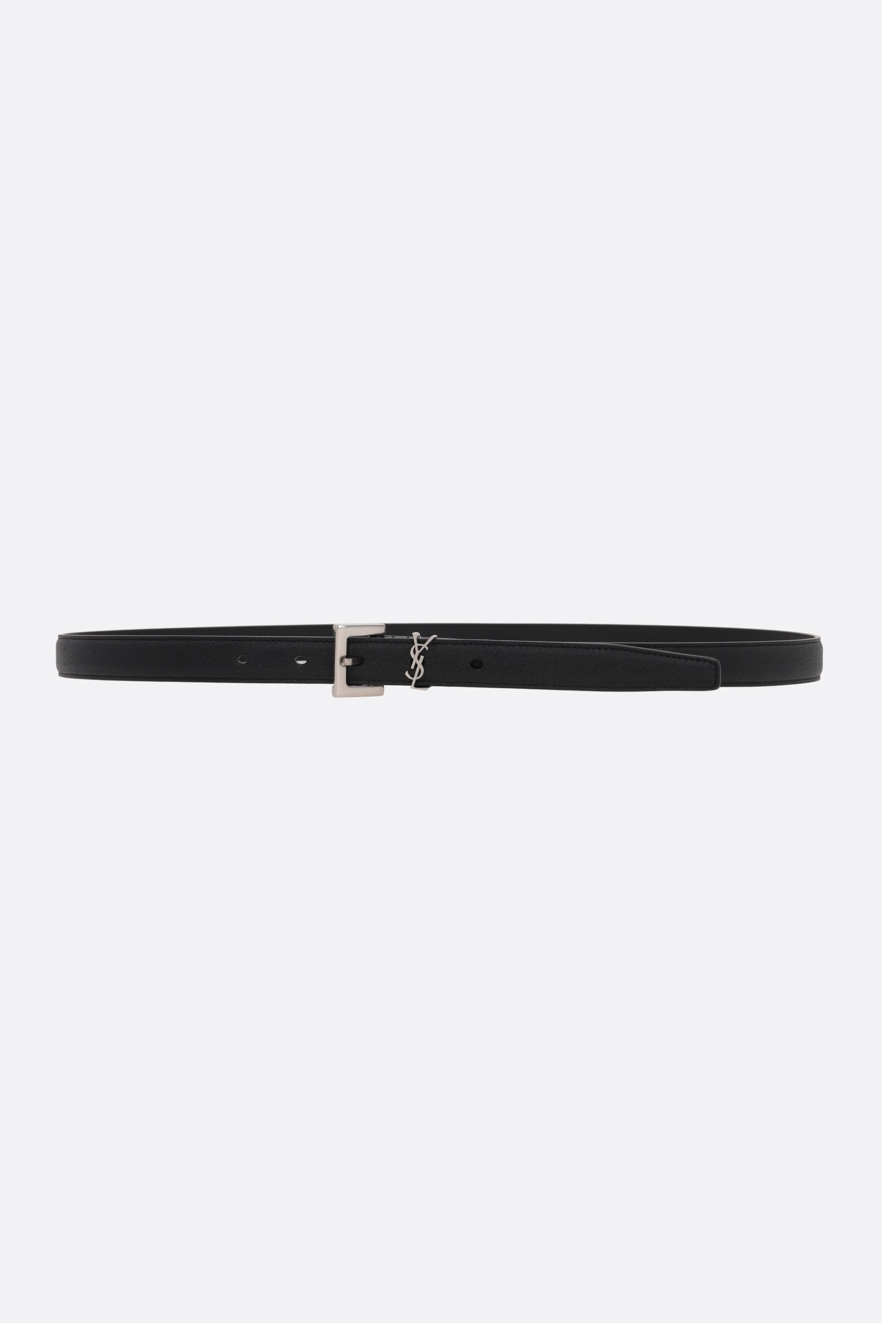 SAINT LAURENT cintura sottile Cassandre in nappa