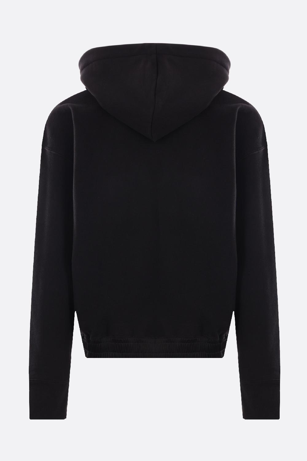 SAINT LAURENT Felpa In Pile Ricamo Logo