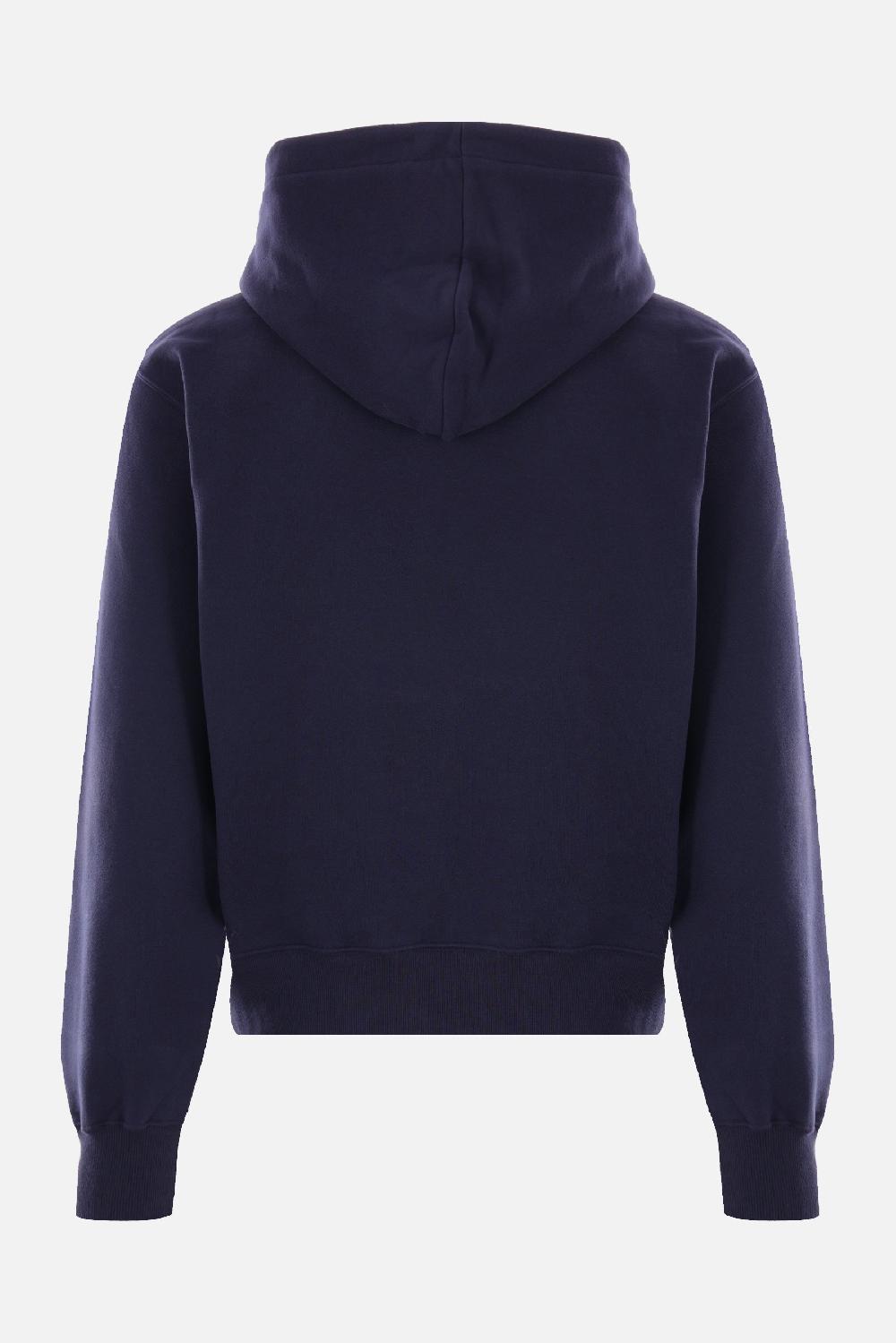 SAINT LAURENT Felpa In Pile Ricamo Logo