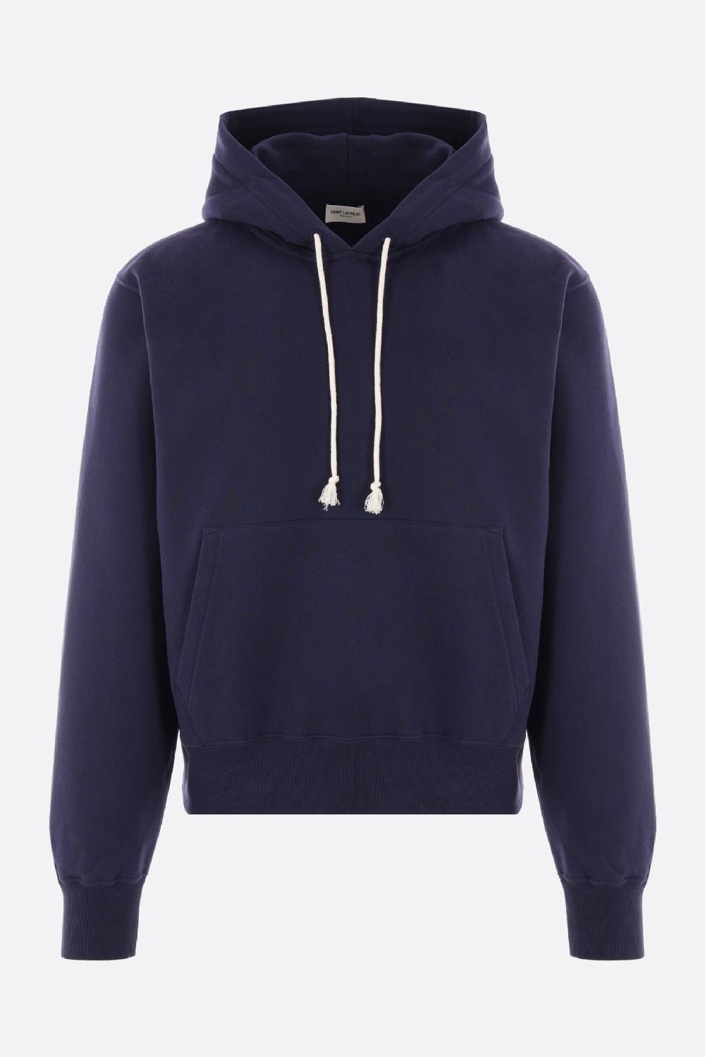 SAINT LAURENT felpa in pile ricamo logo