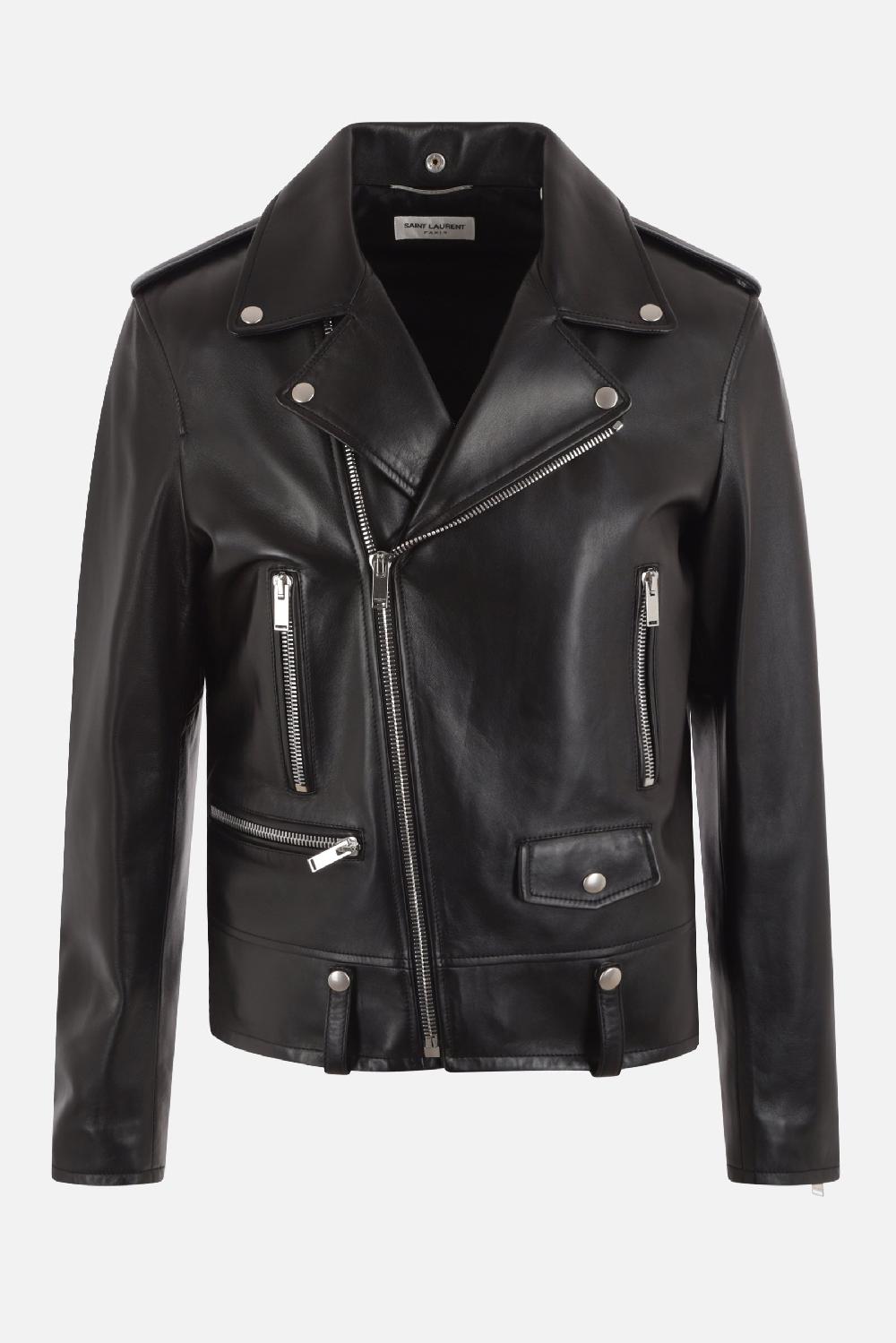 SAINT LAURENT Giacca Biker In Nappa