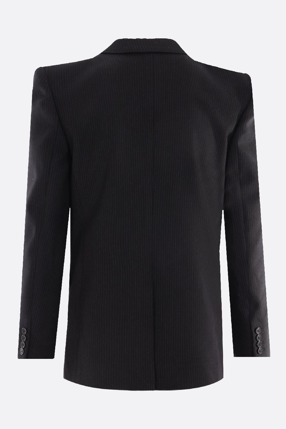 SAINT LAURENT Giacca Monopetto In Lana Gessata