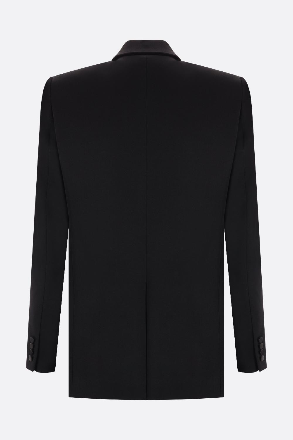 SAINT LAURENT Giacca Smoking In Grain De Poudre