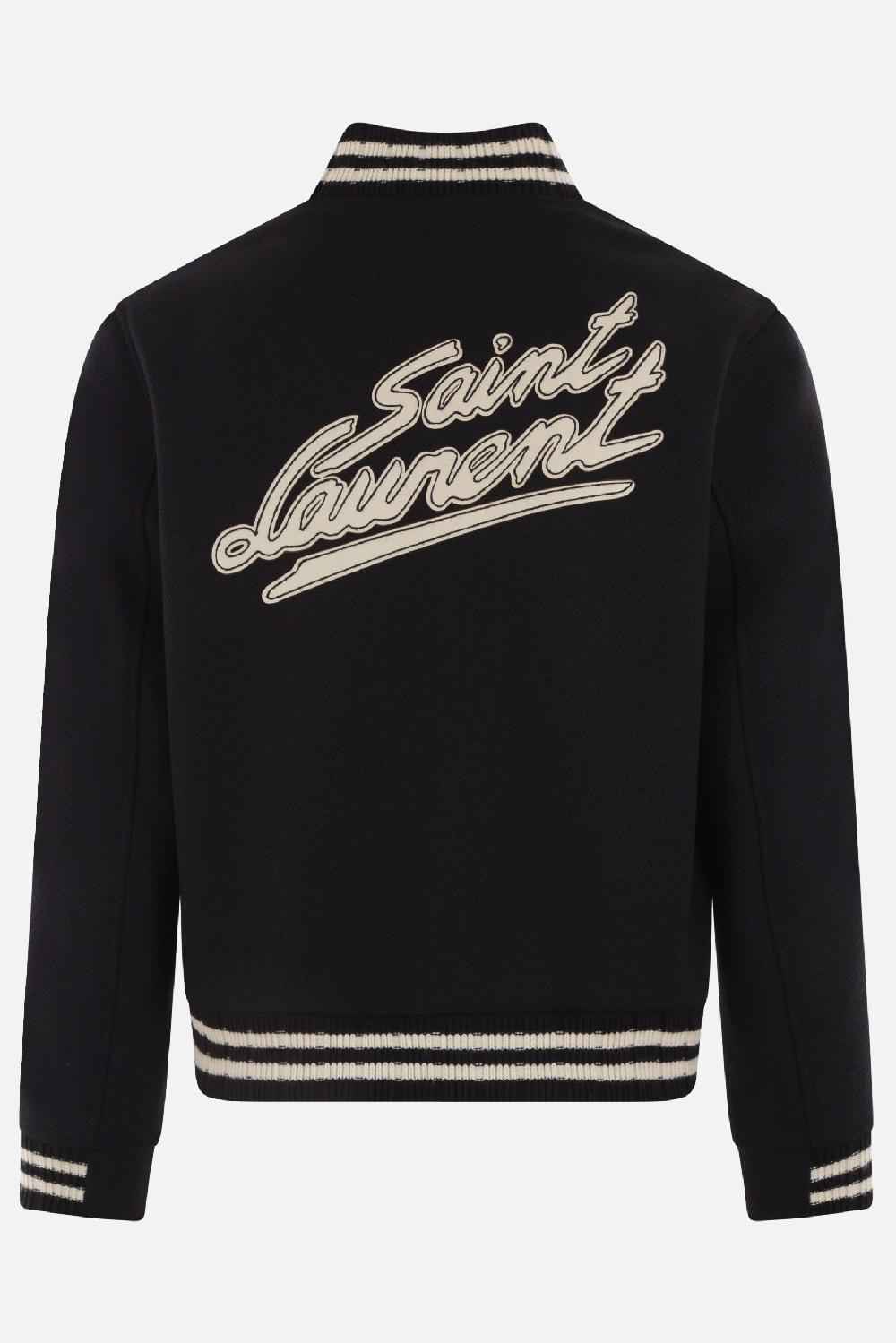 SAINT LAURENT Giubbotto Bomber In Misto Lana