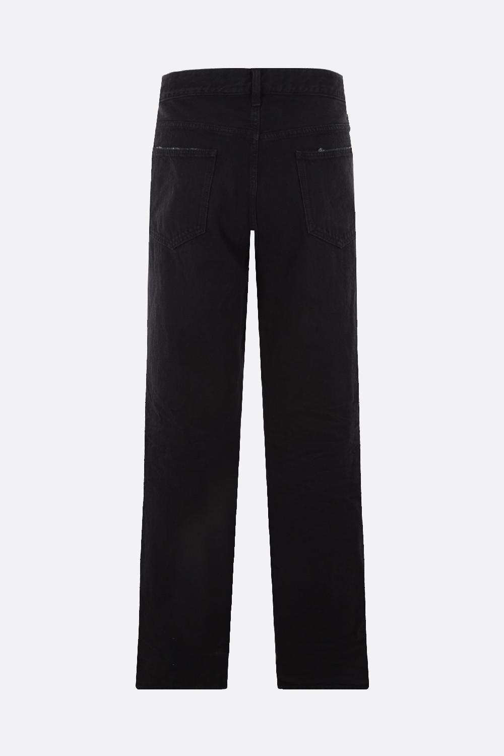 SAINT LAURENT Jeans A Gamba Larga In Denim