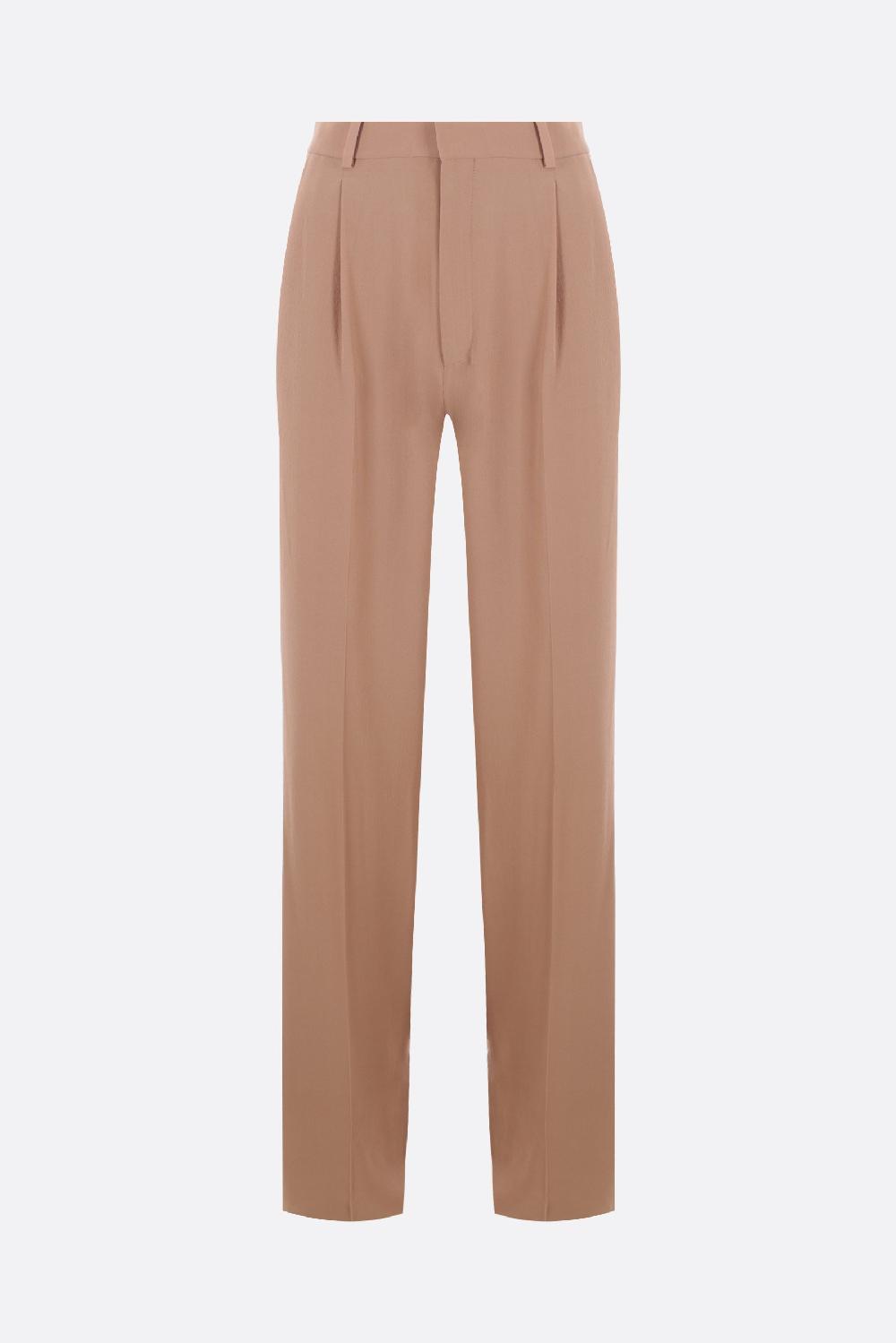 SAINT LAURENT Pantalone A Gamba Dritta In Crepe