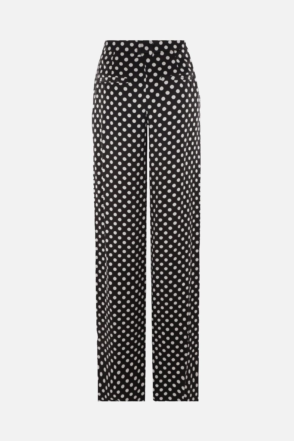 SAINT LAURENT Pantalone A Gamba Larga In Raso