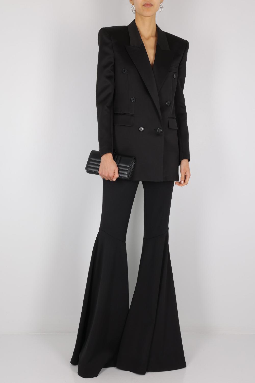 SAINT LAURENT Pantalone Flare In Gabardine Stretch
