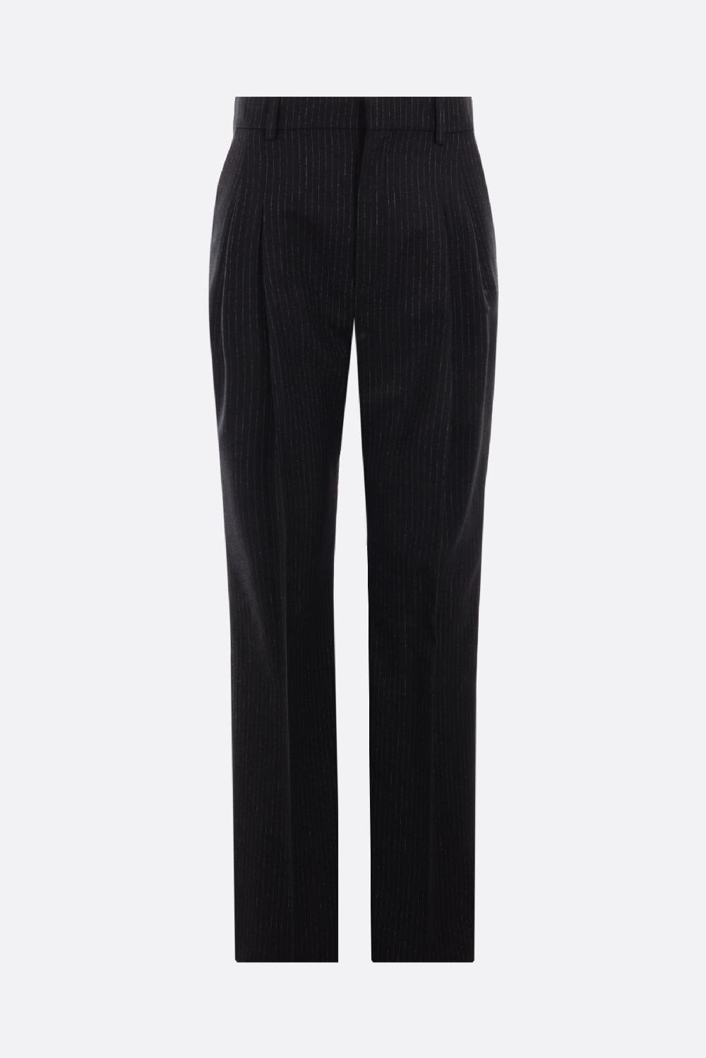 SAINT LAURENT pantalone in lana gessata
