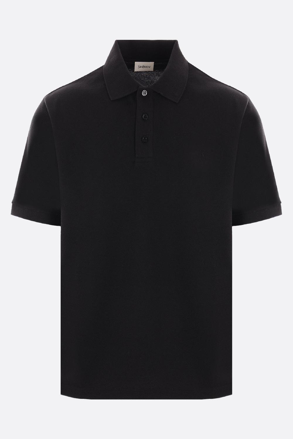 SAINT LAURENT polo Cassandre in piquet