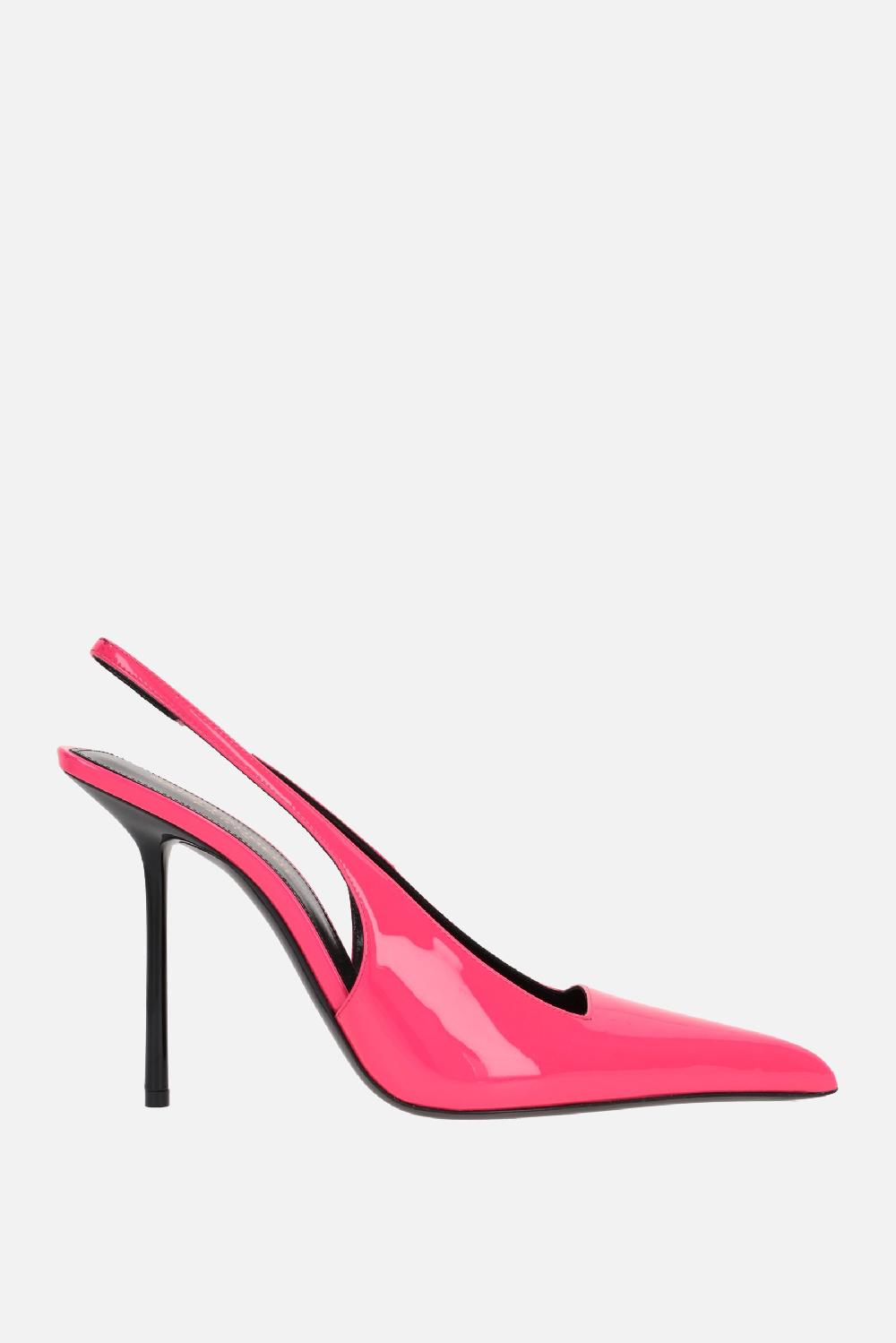 SAINT LAURENT slingback Kiss in vernice